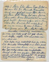 M2002.019.005a.jpg; M2002/019:005; Letter sent to Salomon Itzkowic from his wife and children; letters
