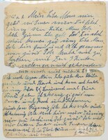 M2002.019.005b.jpg; M2002/019:005; Letter sent to Salomon Itzkowic from his wife and children; letters