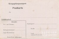 M2009.106.001b.jpg; M2009/106:001; Kriegsgefangenenpost; cards