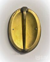 M2021_042_001_iv.jpg; M2021/042:001; Knight Bachelor breast medal in display case; medals