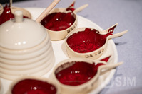 M2021_052iv.jpg; M2021/052; Rosh Hashanah Seder Plate; plates